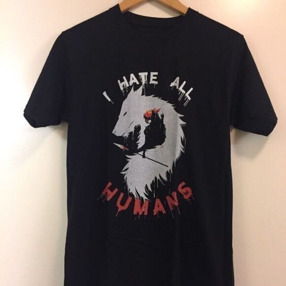 Anime I Hate Humans T-shirt size Small - Picture 1 of 1